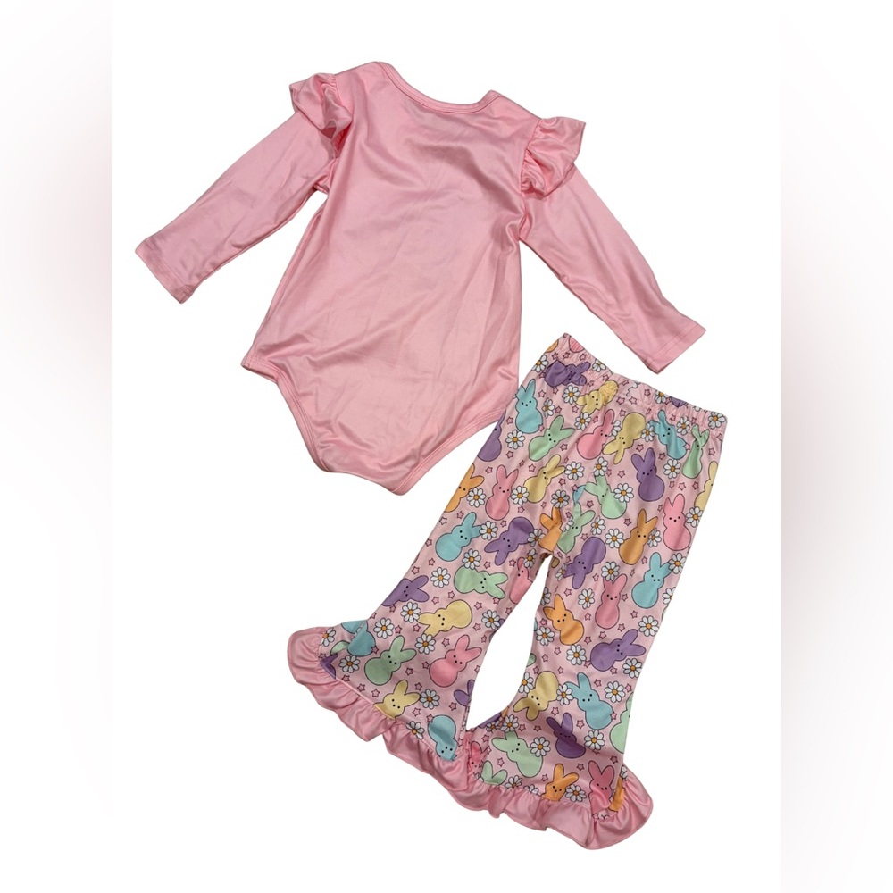 My 1st Easter Pink Ruffle Two-Piece Set 12-18 Months - Picture 3 of 3